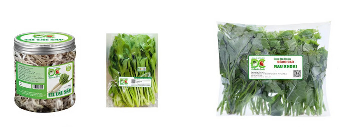 Sản phẩm của Hợp tác xã Dịch vụ nông nghiệp Đông Cao (xã Mê Linh, Hà Nội) được đóng gói dán tem QR giúp người tiêu dùng truy xuất nguồn gốc nhanh chóng. Ảnh: KH. snapedit-1758206032509.jpg