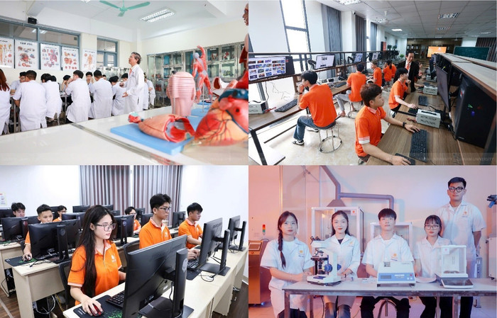 Sinh viên Trường Đại học Đại Nam trong một số buổi học thực hành. Ảnh: NTCC. sinh-vien-truong-dai-hoc-dai-nam.jpg