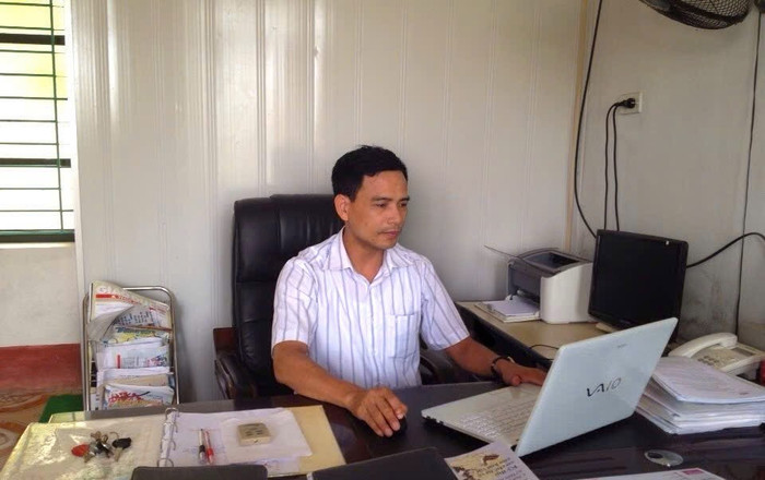 Thầy Giang Ngọc Ảnh – Hiệu trưởng Trường Tiểu học và Trung học cơ sở Mỹ Lộc (huyện Thái Thụy, tỉnh Thái Bình). Ảnh: NVCC. image-photoroom.jpg