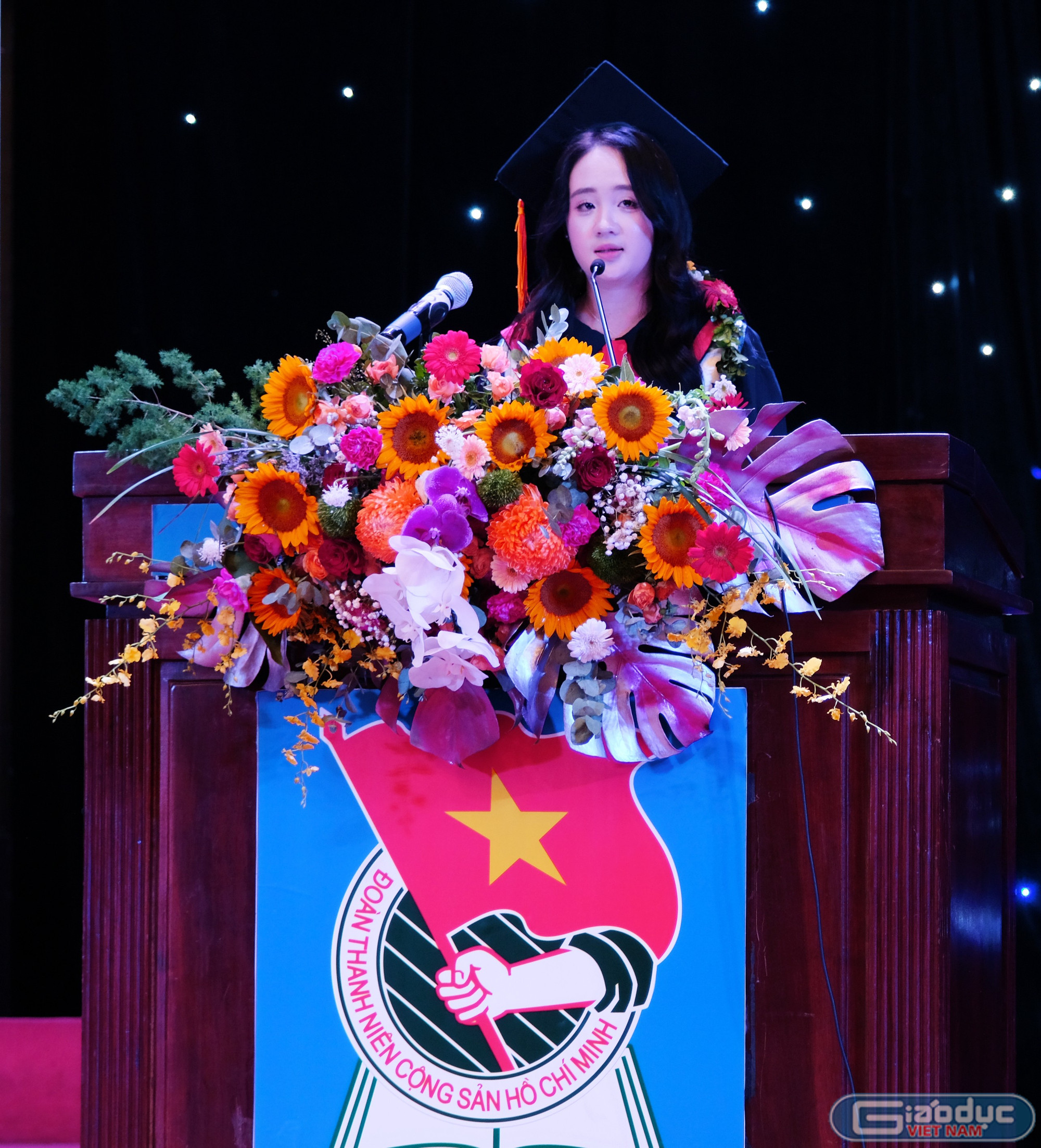 Em Bùi Thị Lâm Anh - sinh viên lớp K10CC6 ngành Quan hệ công chúng, Học viện Thanh thiếu niên Việt Nam. gdvn-lam-anh.jpg