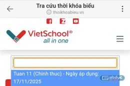 Trường tôi, tuần nào cũng phải thay đổi thời khóa biểu