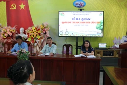 Trường THCS An Châu tổ chức Lễ xuất quân tham dự Kỳ thi học sinh giỏi THCS cấp tỉnh