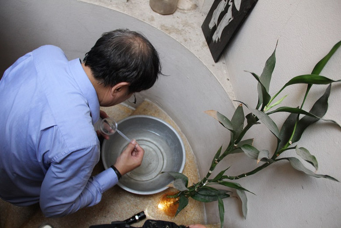 Các bình hoa cây cảnh trong nhà là nơi trú ngụ và sinh sống của bọ gậy lăng quăng. ảnh: moh.gov.vn