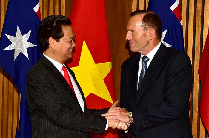 Thủ tướng Nguyễn Tấn Dũng và Thủ tướng Tony Abbott thống nhất nhiều nội dung hợp tác quan trọng giữa hai quốc gia. ảnh: vgp. Thủ tướng Nguyễn Tấn Dũng và Thủ tướng Tony Abbott thống nhất nhiều nội dung hợp tác quan trọng giữa hai quốc gia. ảnh: vgp.