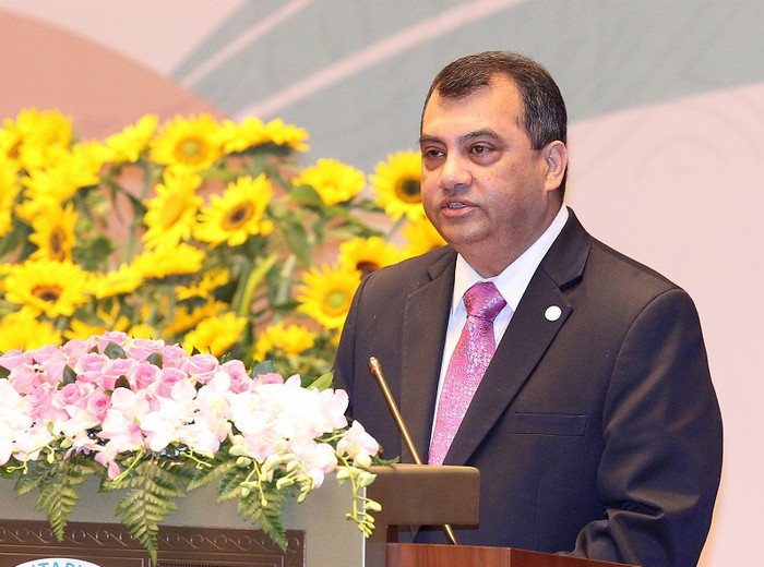 Ngài Chowdhury đánh giá, sự chuẩn bị của Việt Nam với IPU - 132 là một thách thức đối với các nhà tổ chức sự kiện khác trong tương lai. ảnh: ipu việt nam. Ngài Chowdhury đánh giá, sự chuẩn bị của Việt Nam với IPU - 132 là một thách thức đối với các nhà tổ chức sự kiện khác trong tương lai. ảnh: ipu việt nam.