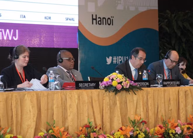 Ngày 1/4, IPU sẽ ra Nghị quyết về “Chiến tranh mạng: Mối đe dọa nghiêm trọng đến hòa bình và an ninh thế giới”. ảnh: Xuân Hải. Ngày 1/4, IPU sẽ ra Nghị quyết về “Chiến tranh mạng: Mối đe dọa nghiêm trọng đến hòa bình và an ninh thế giới”. ảnh: Xuân Hải.