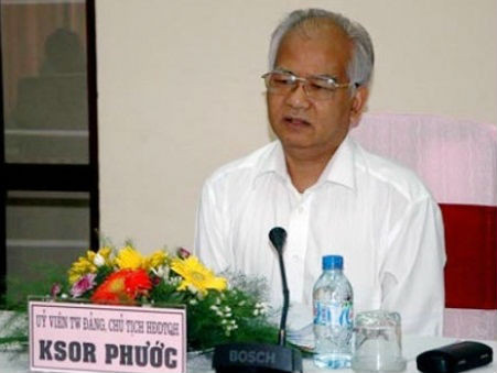 Ông KSor Phước - Chủ nhiệm Hội đồng Dân tộc. Ông KSor Phước - Chủ nhiệm Hội đồng Dân tộc.