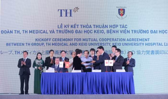 Lễ ký kết thỏa thuận hợp tác giữa Tập đoàn TH, TH Medical, Trường Đại học Keio &amp; Bệnh viện Keio.