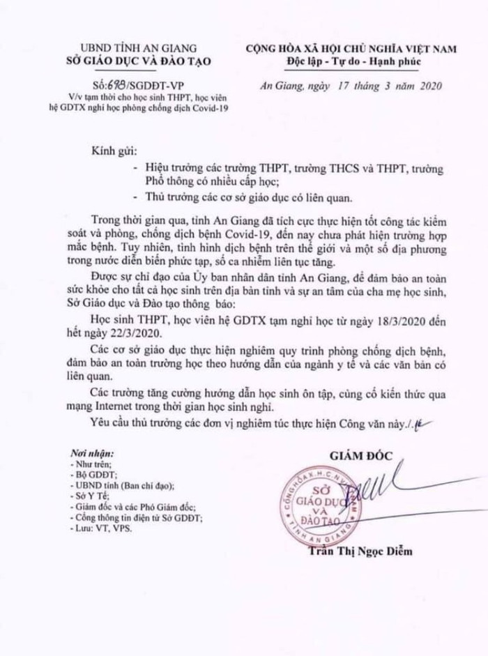 An Giang hướng dẫn dạy và học ở cấp Trung học phổ thông ảnh 2 An Giang hướng dẫn dạy và học ở cấp Trung học phổ thông ảnh 2