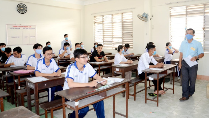 Học sinh An Giang tham dự kỳ thi (Ảnh minh họa: Báo An Giang)