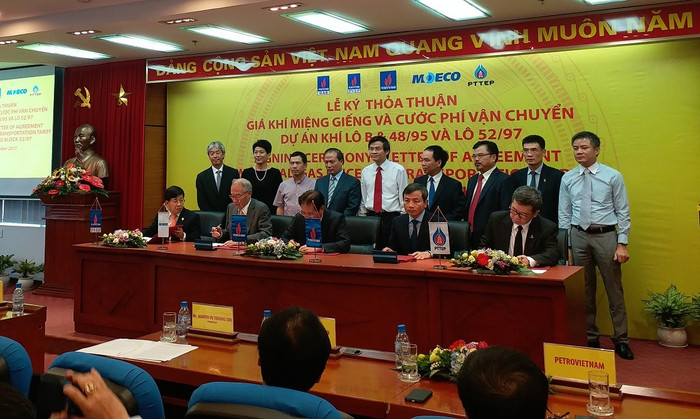 PVN ký kết với các đối tác khai thác và vận chuyển cho chuỗi dự án khí Lô B – Ô Môn. ảnh: NQ. PVN ký kết với các đối tác khai thác và vận chuyển cho chuỗi dự án khí Lô B – Ô Môn. ảnh: NQ.