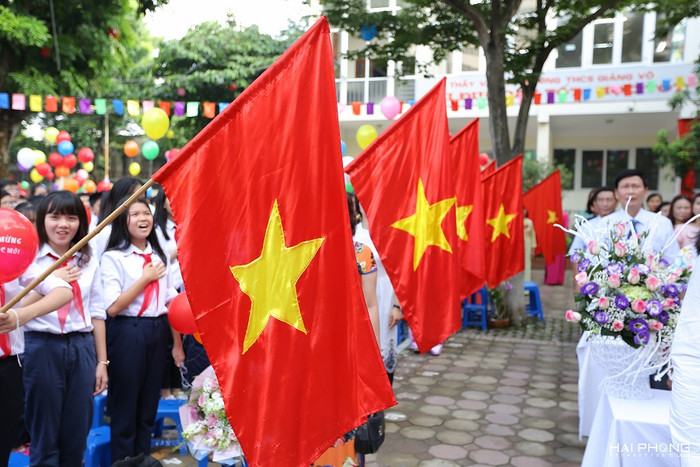 Ngôi trường là niềm tự hào của nhiều thế hệ học sinh. ảnh: Hải Phong. Ngôi trường là niềm tự hào của nhiều thế hệ học sinh. ảnh: Hải Phong.