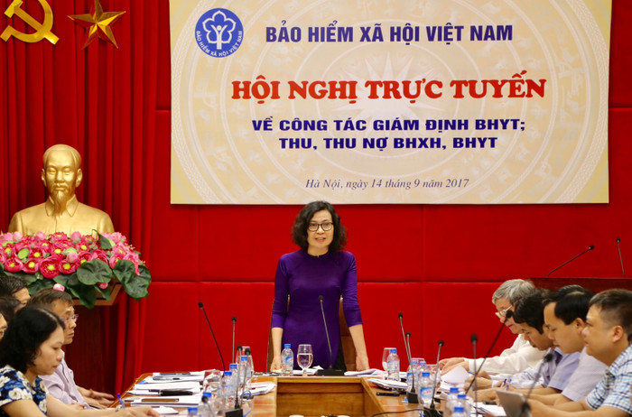 Tổng Giám đốc Nguyễn Thị Minh yêu cầu Bảo hiểm xã hội các địa phương phải làm tốt công tác báo cáo tình hình tổ chức thực hiện chính sách Bảo hiểm Y tế, quản lý sử dụng quỹ Bảo hiểm Y tế. Tổng Giám đốc Nguyễn Thị Minh yêu cầu Bảo hiểm xã hội các địa phương phải làm tốt công tác báo cáo tình hình tổ chức thực hiện chính sách Bảo hiểm Y tế, quản lý sử dụng quỹ Bảo hiểm Y tế.