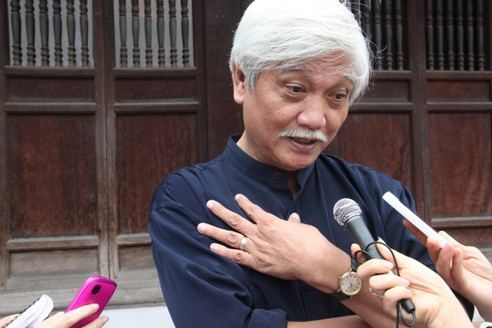 Nhà sử học Dương Trung Quốc. ảnh: Quyên Quyên. Nhà sử học Dương Trung Quốc. ảnh: Quyên Quyên.