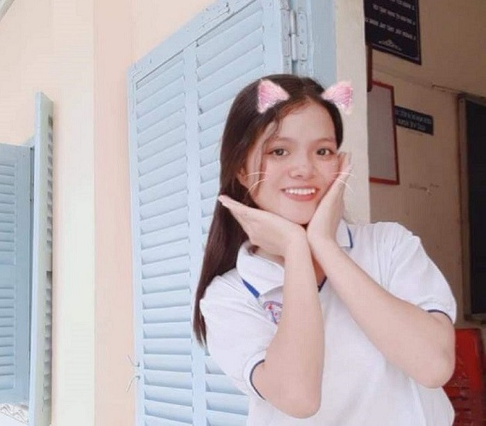 Em Võ Thị Thúy An học sinh lớp 12A12 Trường trung học phổ thông Nguyễn Thông (Ảnh: NVCC). Em Võ Thị Thúy An học sinh lớp 12A12 Trường trung học phổ thông Nguyễn Thông (Ảnh: NVCC).