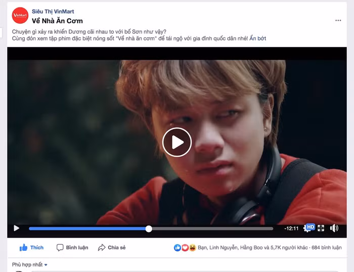 “Về nhà ăn cơm” nhận được quan tâm lớn từ cộng đồng mạng.