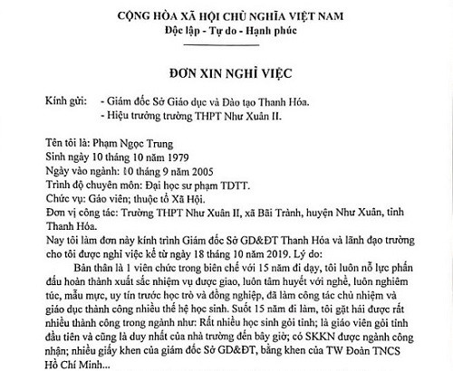 Hãy xem giáo viên xin nghỉ việc là chuyện bình thường như bao ngành nghề khác ảnh 2 Hãy xem giáo viên xin nghỉ việc là chuyện bình thường như bao ngành nghề khác ảnh 2