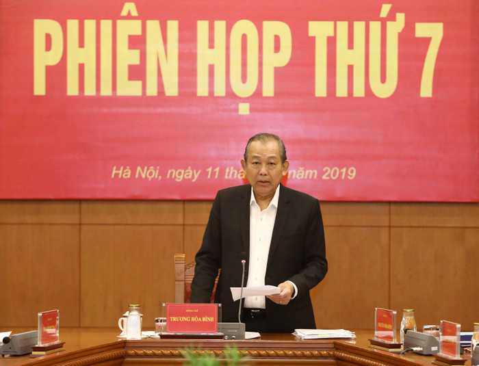 Phó Thủ tướng Thường trực Chính phủ Trương Hòa Bình phát biểu tại phiên họp - Ảnh: VGP/Lê Sơn Phó Thủ tướng Thường trực Chính phủ Trương Hòa Bình phát biểu tại phiên họp - Ảnh: VGP/Lê Sơn