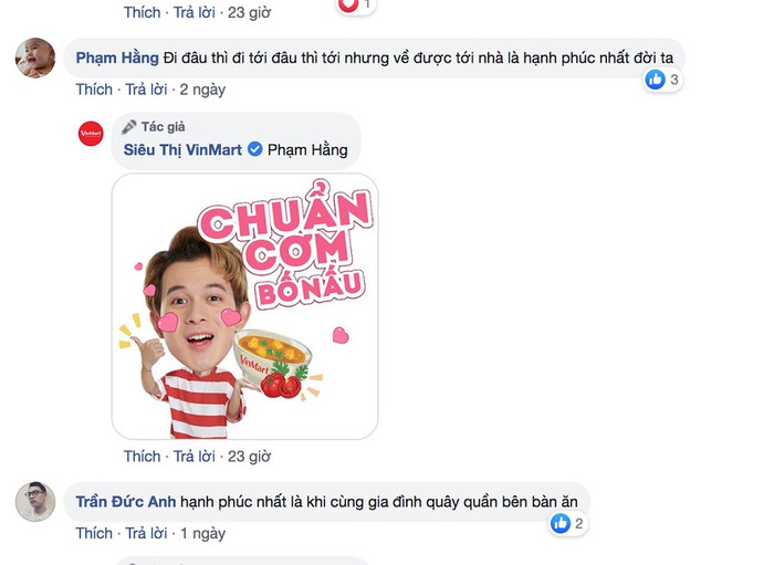 Nhiều khán giả nhận ra hạnh phúc lớn nhất chỉ từ bữa cơm gia đình gắn kết. Nhiều khán giả nhận ra hạnh phúc lớn nhất chỉ từ bữa cơm gia đình gắn kết.