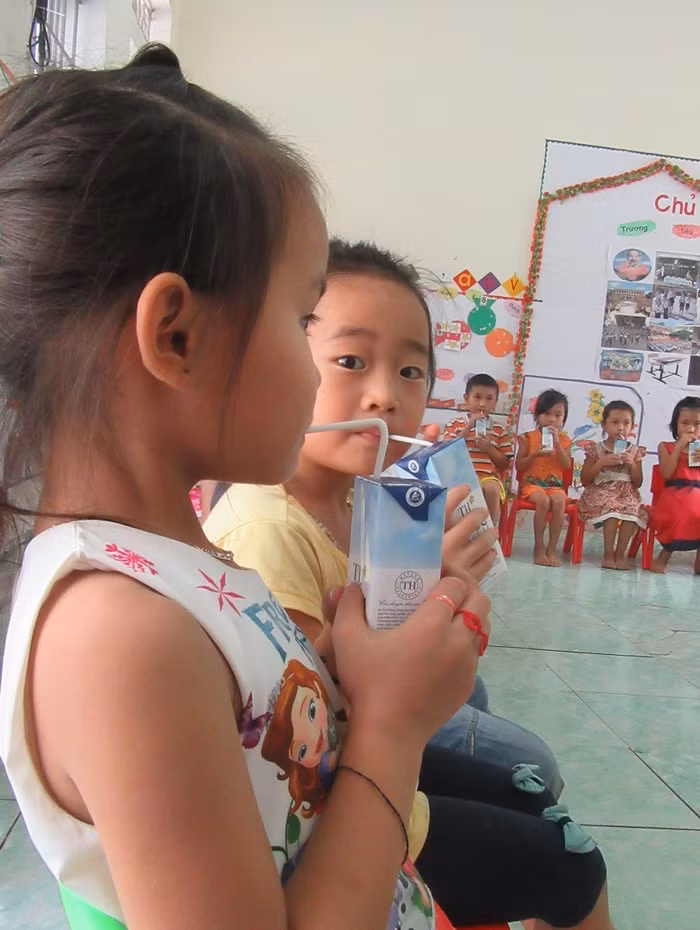 TH TrueMilk đang có nhiều đóng góp tích cực vào Chương trình Sữa học đường triển khai trên toàn quốc. ảnh: Th.H