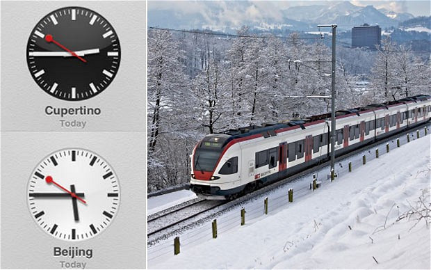 SBB cho rằng ứng dụng mới của Apple đạo mẫu đồng hồ trạm xe lửa cổ điển của tổ chức.