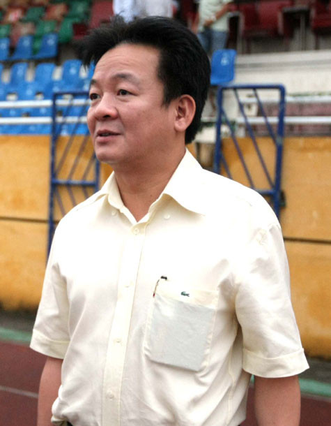 Ông bầu Đỗ Quang Hiển. Ảnh: Quang Minh Ông bầu Đỗ Quang Hiển. Ảnh: Quang Minh