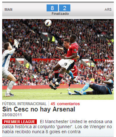 “Không Cesc, không Arsenal” - Mundo Deportivo. “Không Cesc, không Arsenal” - Mundo Deportivo.