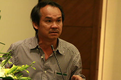 Bầu Đức phát biểu tại hội nghị. Ảnh: Vũ Ngọc Bầu Đức phát biểu tại hội nghị. Ảnh: Vũ Ngọc