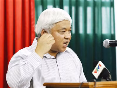 Bầu Kiên không chấp nhận thông qua bản tổng kết giải của VFF nhưng ông không phải là UV BCH . Ảnh: VSI