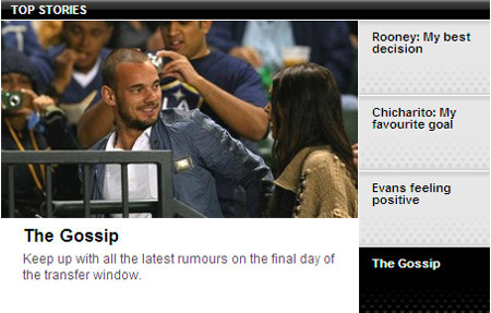 MU nhanh chóng đưa tin này vào mục tin đồn trên website chính thức.