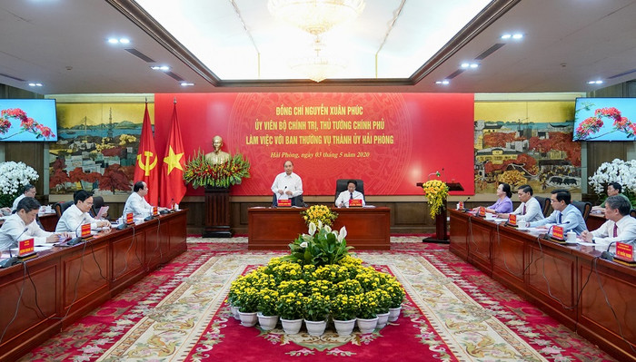 Thủ tướng làm việc tại Hải Phòng ngày 3/5. Thủ tướng làm việc tại Hải Phòng ngày 3/5.