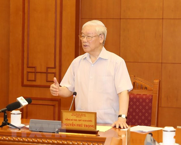 Tổng Bí thư, Chủ tịch nước Nguyễn Phú Trọng, Trưởng Tiểu ban chủ trì họp Tiểu ban Nhân sự Đại hội XIII của Đảng. (Ảnh: Trí Dũng/TTXVN) Tổng Bí thư, Chủ tịch nước Nguyễn Phú Trọng, Trưởng Tiểu ban chủ trì họp Tiểu ban Nhân sự Đại hội XIII của Đảng. (Ảnh: Trí Dũng/TTXVN)