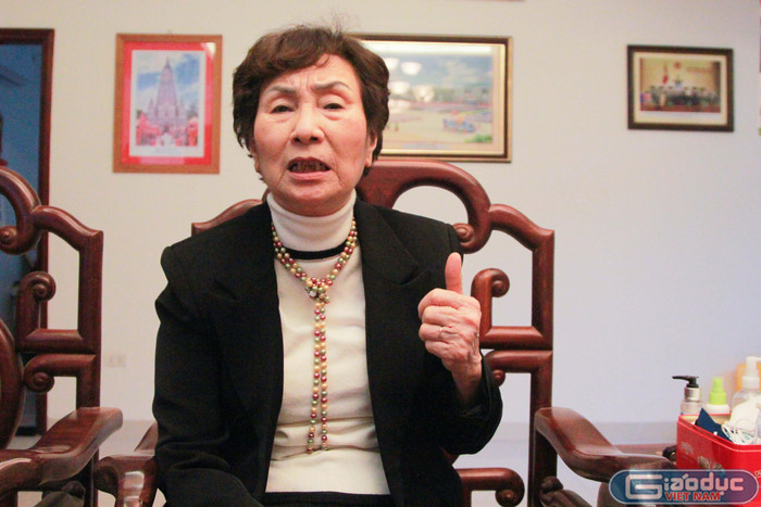 Phó Giáo sư Bùi Thị An, Chủ tịch Hội nữ trí thức Thành phố Hà Nội, Đại biểu Quốc hội khóa XIII. Ảnh: Mạnh Đoàn