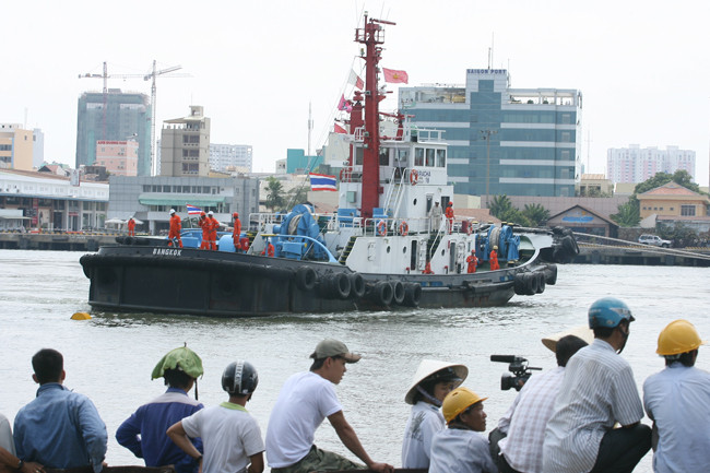 Sông Sài Gòn trước khi đường hầm Thủ Thiêm được khánh thành