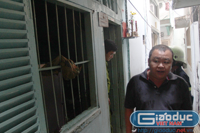 Căn nhà bị cháy 114/37B đường Đề Thám