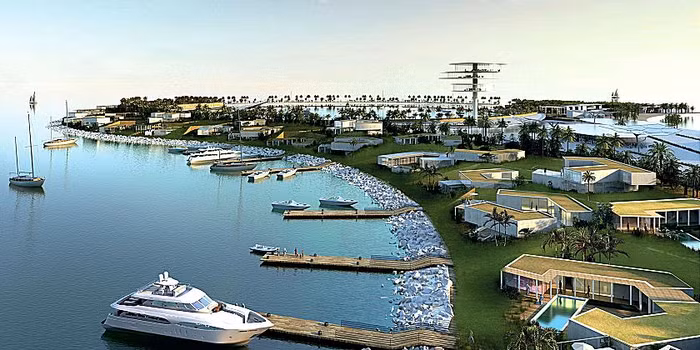 Bến du thuyền và các biệt thự cao cấp