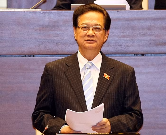 Thủ tướng Nguyễn Tấn Dũng cho biết, Việt Nam phản đối việc Trung Quốc bồi lấp xây dựng tại đảo Gạc Ma thuộc quần đảo Trường Sa của Việt Nam. Ảnh: TTBC.