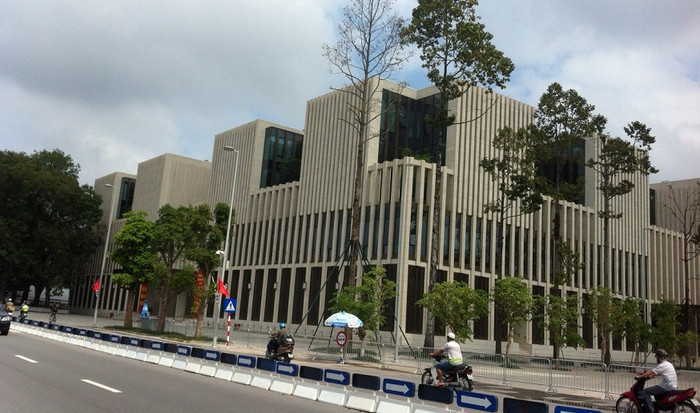 Nhà Quốc hội nhìn từ đường Độc Lập. Ảnh: Ngọc Quang.