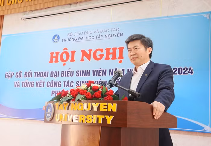 Tiến sĩ Nguyễn Thanh Trúc - Hiệu trưởng Trường Đại học Tây Nguyên. Ảnh: website trường. Tiến sĩ Nguyễn Thanh Trúc - Hiệu trưởng Trường Đại học Tây Nguyên. Ảnh: website trường.
