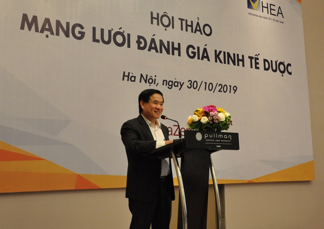 Tiến sĩ Hà Văn Thúy, Phó Vụ trưởng Vụ Bảo hiểm Y tế - Bộ Y tế phát biểu tại Hội thảo