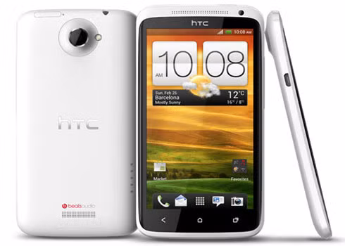 6.HTC One X: One X có có màn hình cảm ứng HD 4,7-inch (độ phân giải 1.280 x 720-pixel) được thiết kế để cho phép người dùng xem hình ảnh ngay cả khi điện thoại bị nghiêng góc tới 80 độ (nhờ được thiết kế để giảm sự phản chiếu ánh sáng. Đặc biệt, máy chạy trên chip xử lý 4 nhân, tốc độ 1,5 GHz và nhiều tính năng khác. Trong đó, HTC One X nhấn mạnh vào công nghệ chụp ảnh từ camera 8 megapixel với ImageSense và âm thanh Beats.
