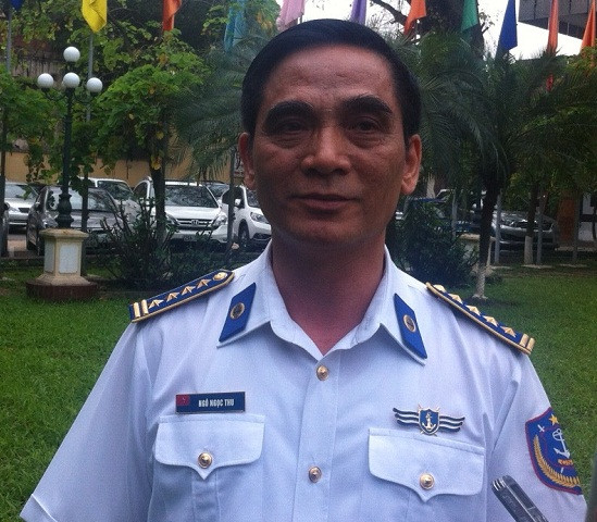 Đại tá Ngô Ngọc Thu - Phó Tư lệnh Cảnh sát biển Việt Nam cho biết, đã có 80 tàu các loại của Trung Quốc xâm phạm vào vùng biển Việt Nam, chủ động đâm vào tàu cảnh sát biển Việt Nam và tàu kiểm ngư Việt Nam. Ảnh: Ngọc Quang.