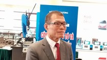 Võ Quang Huệ - Phó Tổng giám đốc Vingroup khẳng định, VINFAST sẽ ưu tiên mua các linh phụ kiện sản xuất trong nước. ảnh: Ngọc Quang.