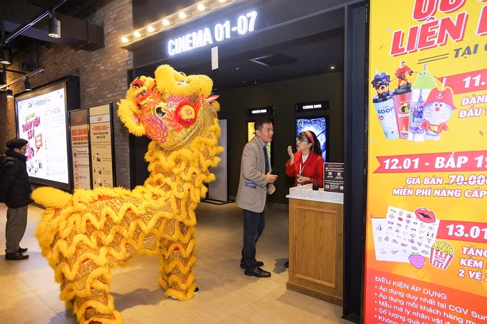 Rạp chiếu phim CGV đẳng cấp tại tầng 5 trung tâm thương mại Sun Plaza Ancora thu hút giới trẻ Hà thành.