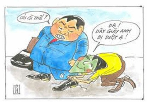 Thói nịnh bợ ở chốn quan trường (Ảnh: KT). Thói nịnh bợ ở chốn quan trường (Ảnh: KT).