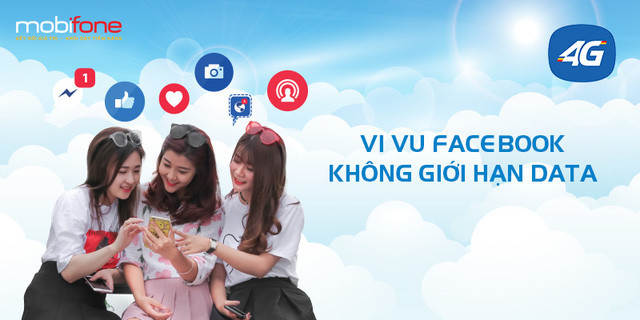 Lướt Facebook thả ga với Data tốc độ cao không giới hạn dung lượng trên nền tảng 4G của MobiFone. Lướt Facebook thả ga với Data tốc độ cao không giới hạn dung lượng trên nền tảng 4G của MobiFone.