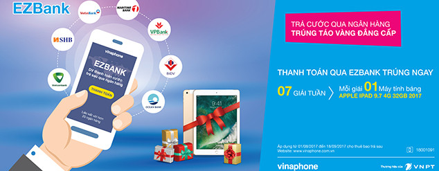 EzBank hiện đã liên kết với hầu hết các ngân hàng tại Việt Nam. ảnh: vinaphone. EzBank hiện đã liên kết với hầu hết các ngân hàng tại Việt Nam. ảnh: vinaphone.