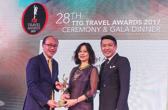 Công ty Vietravel lần thứ 6 nhận giải thưởng TTG Travel Awards. Công ty Vietravel lần thứ 6 nhận giải thưởng TTG Travel Awards.