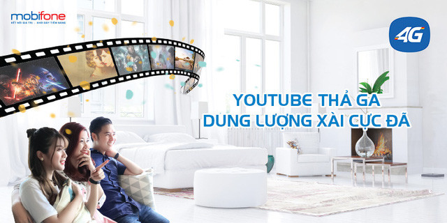 Xem phim cực đã với dịch vụ Video data trên nền tảng công nghệ 4G của MobiFone. Xem phim cực đã với dịch vụ Video data trên nền tảng công nghệ 4G của MobiFone.