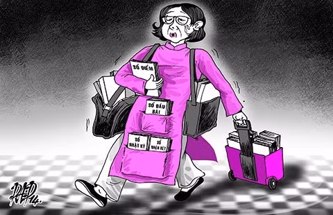 Giáo viên dạy ở các trường chuẩn vất vả trăm bề (Ảnh minh họa: vietnamnet.vn). Giáo viên dạy ở các trường chuẩn vất vả trăm bề (Ảnh minh họa: vietnamnet.vn).